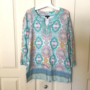 Talbots Tunic Top  Size M